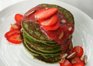 Spinach pancakes for a healthy breakfast